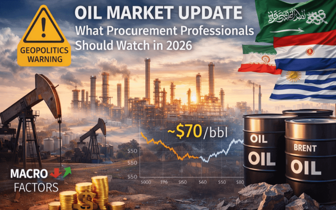 Oil Market Update | What Procurement Professionals Should Watch in 2026